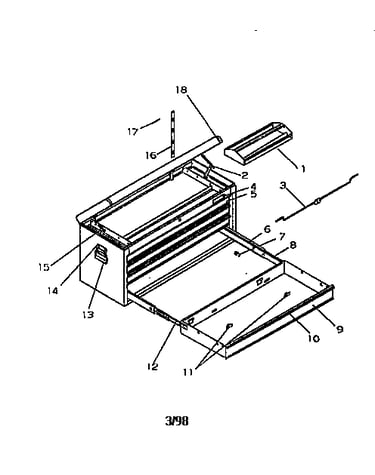 4 drawer ball bearing chest