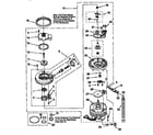 Whirlpool DU925QWDB6 pump and motor diagram