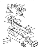Motor and ice container