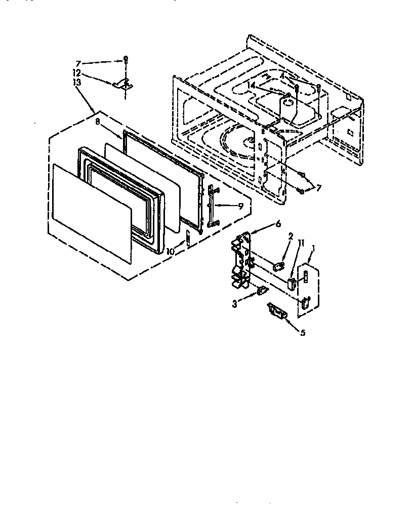 Door and latch