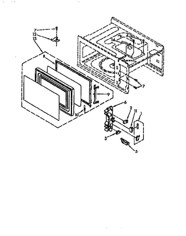 Door and latch