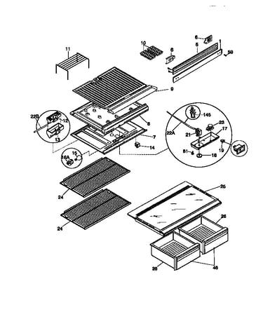 Shelves/controls
