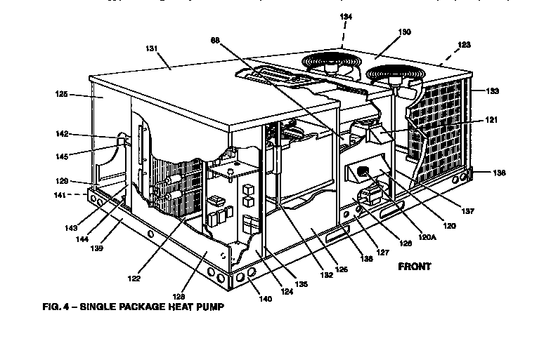 Single package heat pump