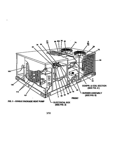 Single package heat pump