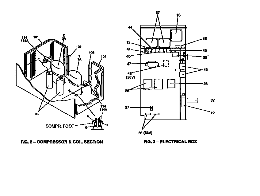 Compressor and coil section
