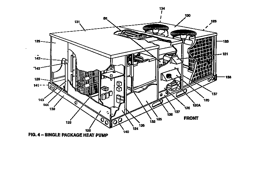 Single package heat pump