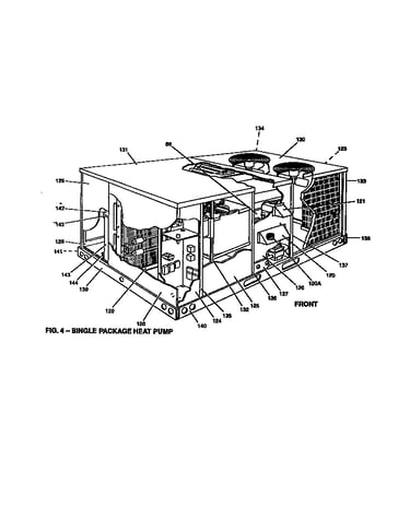 Single package heat pump