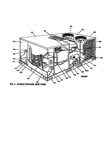 Single package heat pump