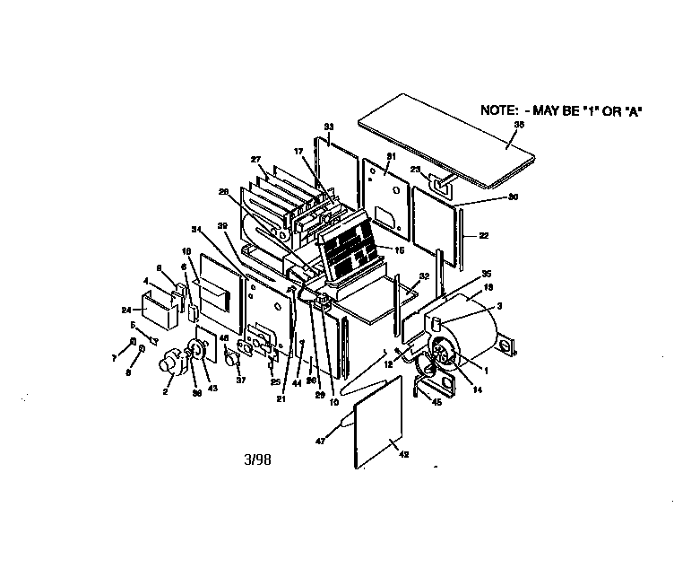 Gas fired horizontal furnaces