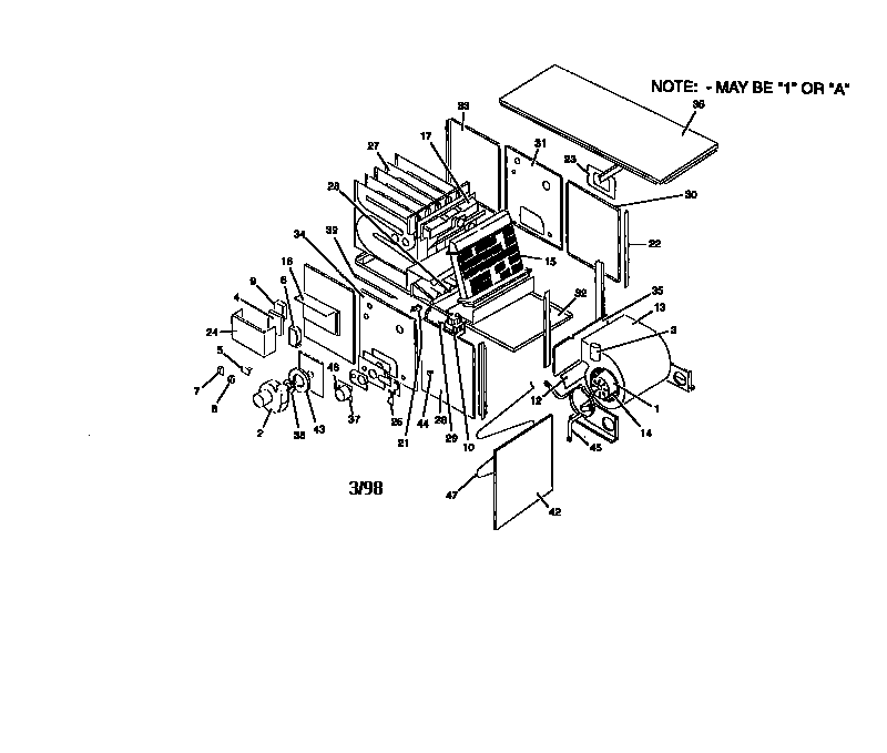 Gas fired horizontal furnaces