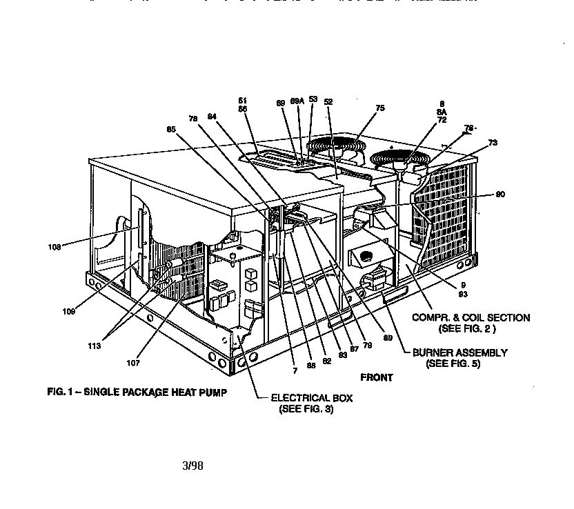 Single package heat pump