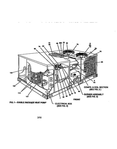 Single package heat pump