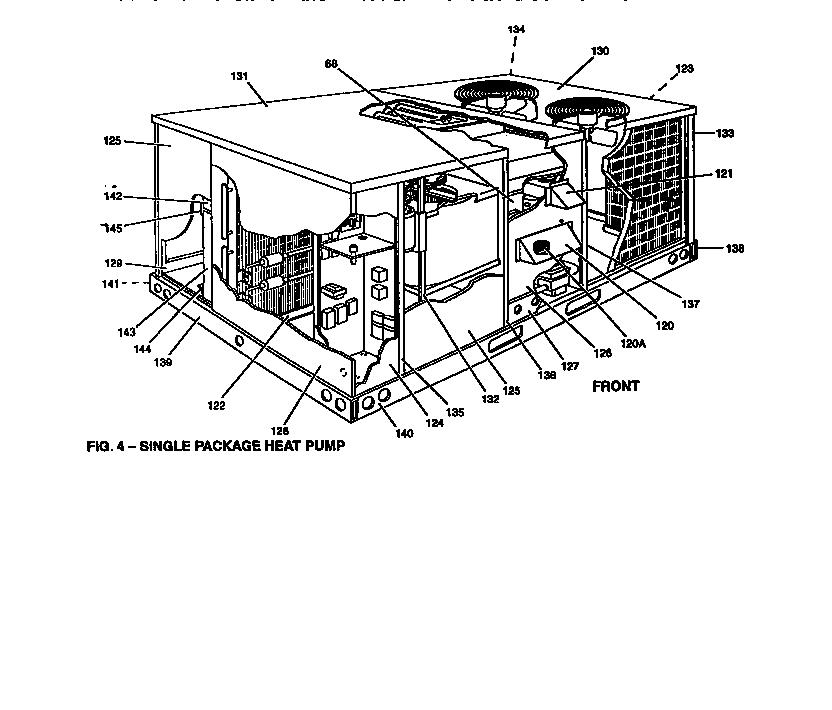 Single package heat pump