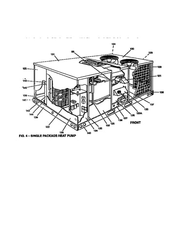 Single package heat pump