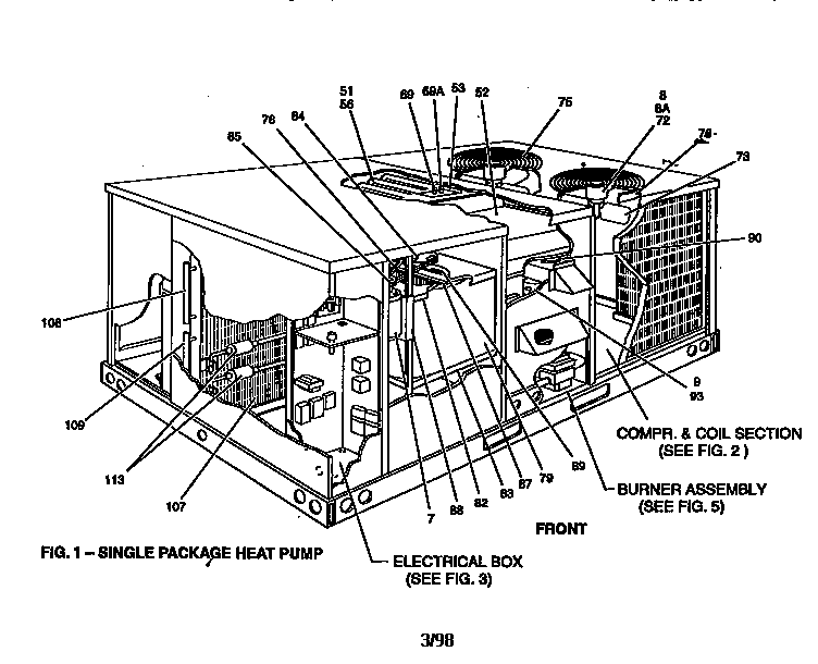 Single package heat pump