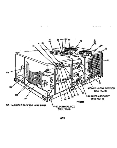 Single package heat pump
