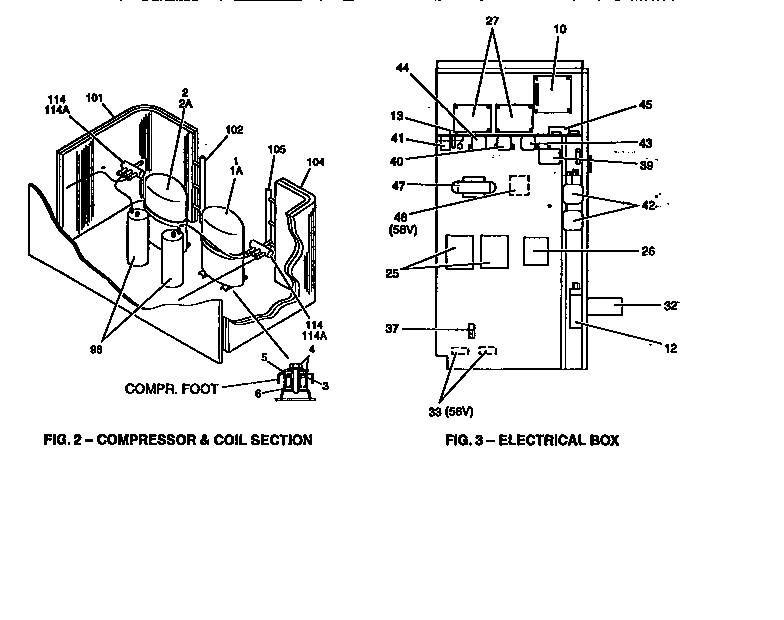 COMPRESSOR AND COIL SECTION