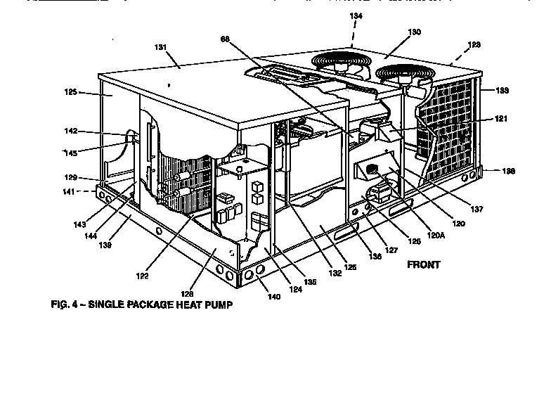 Single package heat pump