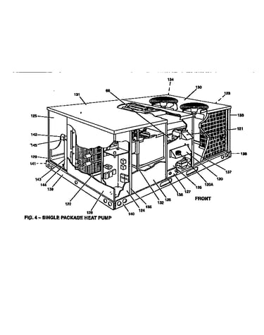 Single package heat pump