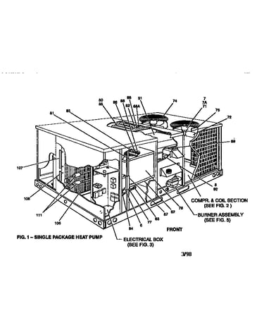 Single package heat pump