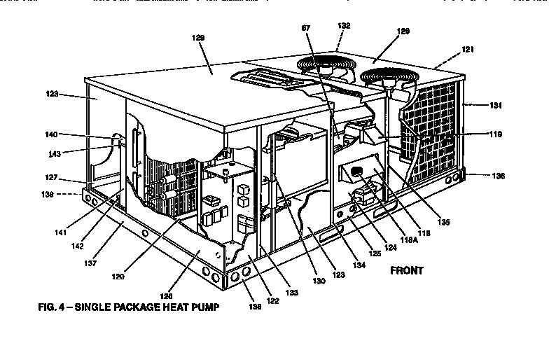 Single package heat pump