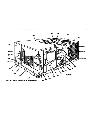 Single package heat pump