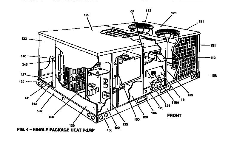 Single package heat pump
