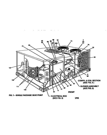 Single package heat pump