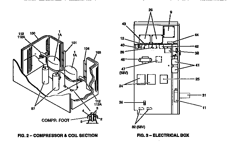 COMPRESSOR AND COIL SECTION