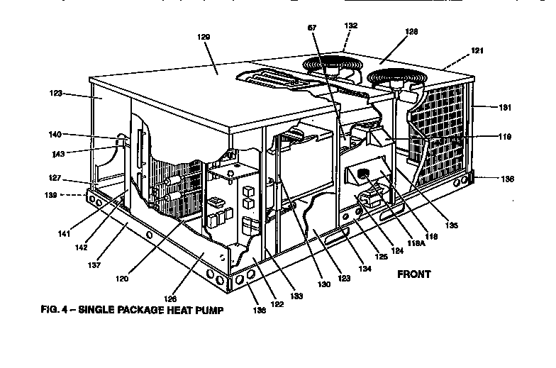 Single package heat pump