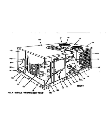 Single package heat pump