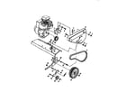 Craftsman 917292301 belt guard and pulley assembly diagram