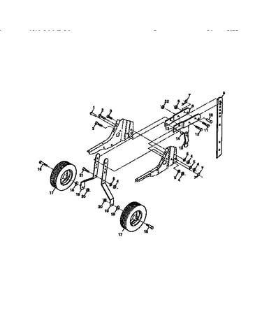 Wheel and depth stake assembly