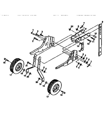 Wheel and depth stake assembly