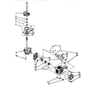 Kenmore 11018609890 brake, clutch, gearcase, motor, pump diagram