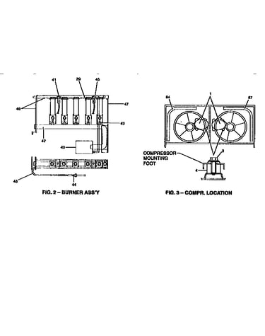 Burner assembly and compressor