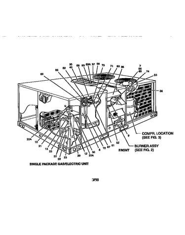 Single package gas/elec. unit