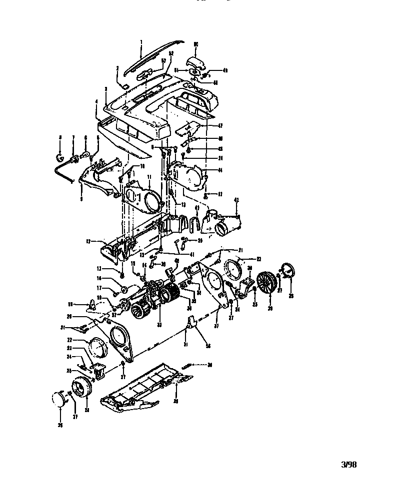 Nozzle and motor assembly