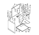 Kenmore 11098764790 washer cabinet diagram