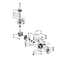 Kenmore 11098764790 brake, clutch, gearcase, motor and pump diagram