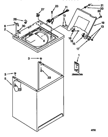 Top and cabinet