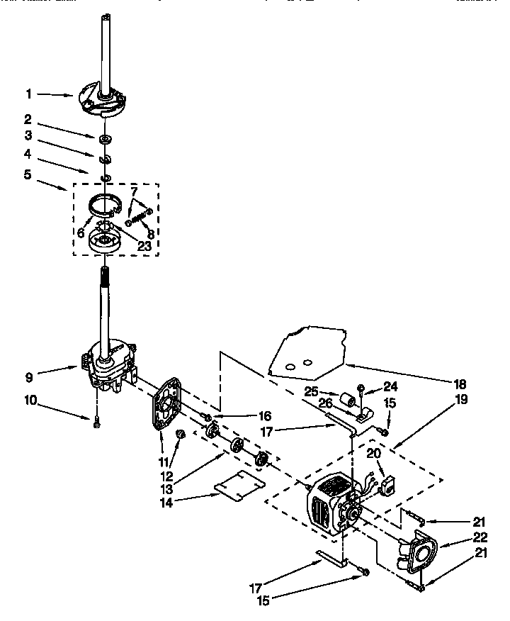 Motor and pump