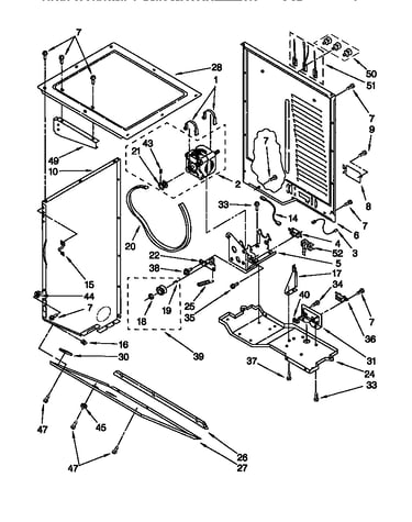 Dryer cabinet/ motor