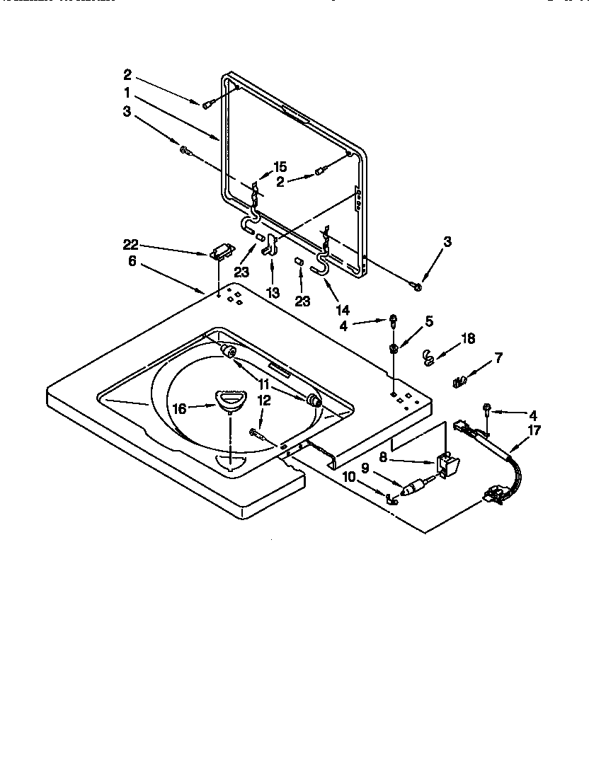Washer top and lid