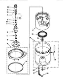 Agitator, basket and tub