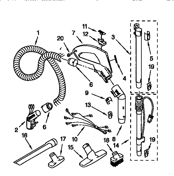 Hose and attachment