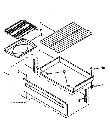 Drawer & broiler parts
