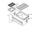 Whirlpool RF354BXEW1 drawer and broiler diagram