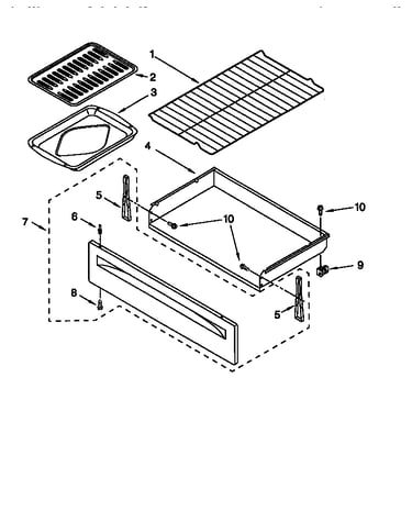 Drawer and broiler