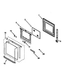 Lower oven door